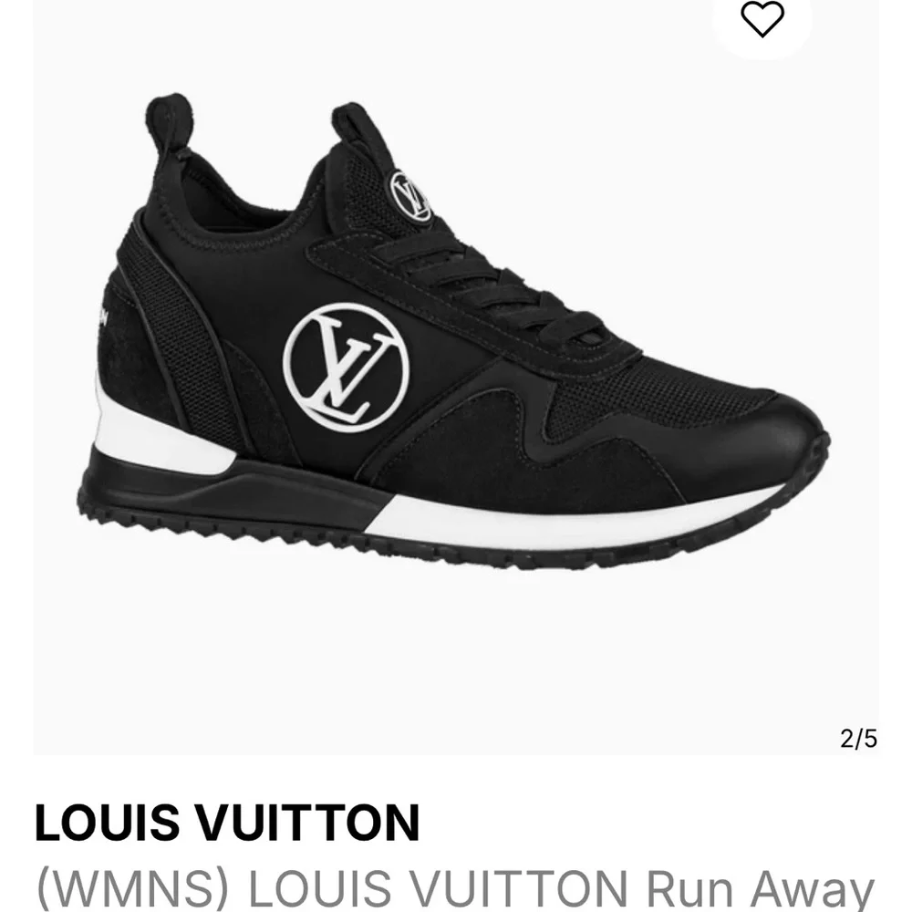 Louis Vuitton Black and White Run Away Sneakers - Picture 3 of 11